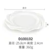 Plato de Melamina Redondo Plato para Plato Frío de Restaurante Plato de Encaje Plato de Hueso de Plástico Plato para Cocinar de Restaurante Plato Plano de Porcelana de Imitación Comercial