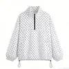 2026 Verano Nuevo Ropa Femenina Europea y Americana Transfronteriza Sudadera con Media Cremallera de Lunares Holgada Chaqueta Venta al por Mayor de Alta Gama