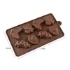 Molde de Silicone para Chocolate Desenho Animado Multiestilo Transfronteiriço Números e Letras Molde de Assar DIY Molde para Fudge Cubo de Gelo