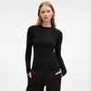 Xichen Disponible Otoño/Invierno Patrón Waffle Camisa de Tenis Manga Larga Ajustada para Mujer Top Deportivo 26D1507 Disponible Transfronterizo