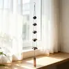 Campanas de viento de pagoda de cinco pisos de estilo japonés para bendición, adorno colgante de metal de campana de hierro vintage con sonido claro, campanas de viento retro