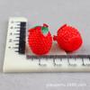 Uva Fresa Melón Hami Arándano Durazno Resina de Frutas Accesorios Mini Casa de Muñecas Adornos Bolsa Ciega Accesorios Venta al por Mayor