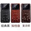 Aplicable a funda protectora resistente a caídas para realme gt neo5se Realme GT versión master cuero genuino patrón cocodrilo teléfono móvil