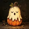 Decoraciones de Halloween Transfronterizas de Calabaza de Madera, Fantasma, Gato Negro, Adornos para Habitación, Escritorio, Decoraciones Festivas, Artesanías de Madera