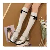[Nuevos usuarios obtienen 0.91 yuanes] Nuevos calcetines de Lolita Dulce con lazo a media pantorrilla y encaje 2025