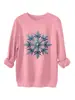 Sudadera de felpa gruesa azul con lentejuelas de copo de nieve, moda casual para mujer, tienda independiente Amazon eBay, para comercio electrónico transfronterizo