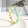 Pulsera Cloisonné Estilo Chino Pulsera Retro Ciudad Prohibida Color Esmalte Pulsera Flor de Jade Fino Recuerdo de Viaje