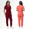 Ropa Cómoda Lavable Europea y Americana Conjunto Separado Uniforme Mate para Doctor Enfermera Salón de Belleza Clínica Dental Oral Venta al por Mayor