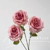 Flores Artificiais Rosa Românticas para Casamento, Flores Artificiais para Decoração de Auditório, Flores Artificiais Decorativas de Paisagismo de Alto Padrão