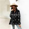 Estación independiente 2023 otoño e invierno chaqueta cárdigan con estrellas desgastadas para mujer Amazon Chaleco de mezclilla Cintura Europa y Estados Unidos