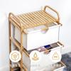 Estante de almacenamiento para mesita de noche de dormitorio, estante de almacenamiento plegable para aperitivos, estante de almacenamiento multicapa para sala de estar, almacenamiento para baño