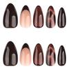 Outono e Inverno Marrom Manchas Casco de Tartaruga Manicure Usável Europeia e Americana Comércio Exterior Mais Vendido Unhas Amêndoa Esmalte Usável Atacado
