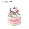 Suministros para Fiesta de Cumpleaños de Pink Kt Cat Vajilla Set Plato de Papel Servilleta Mantel Decoración Banner Tema Hello Kitty