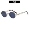 2026 Nuevo Estilo Moda Transfronteriza Europea Americana Para Viajar Montura Metálica Ovalada Gafas de Sol Protección Solar Tendencia Estilo Callejero Gafas de Sol