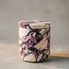 Armazenamento doméstico de luxo leve novo favorito pedra pode ser usado como um porta-velas aromaterápicas copo porta-joias ou ornamento de mesa Roxo Kalakata