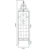 Suporte para planta trepadeira clematis estilo americano, tela de grade de ferro, suporte para flores de rosa, decoração de jardim externa estilo europeu