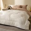 Colcha Sencilla de Color Sólido para Todas las Estaciones para Dormitorio del Hogar, Colcha Engrosada para Primavera y Otoño para Dormitorio de Estudiante, Núcleo de Colcha Doble, Colcha Perezosa Todo en Uno