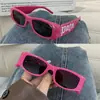 Óculos de Sol Rosa Doces e Picantes para Mulheres 2026 Novo Estilo Europeu e Americano Influenciador Ins Estilo Punk Óculos de Sol Óculos de Moda de Rua