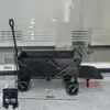 Carro Plegable para Camping al Aire Libre, Carrito Utilitario Plegable de Plegado Plano para Camping, Picnic, Playa, Jardín, Transporte
