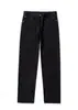 Jeans Branco de Algodão Estilo Americano High Street Masculino Solto Tubo Reto Caído Moda Outono Marca Vibe Perna Larga Calça Longa