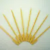 Espetos de Bambu Ecológicos de Grau Alimentício, Espetos Descartáveis para Churrasco, Mini Espetos para Frutas Cristalizadas, Espetos Lisos para Atacado