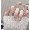 Armadura de mano sentido avanzado hecho a mano ins explosiones diamante roto mariposa uña piezas de uña al por mayor uñas portátiles