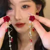 ¡Brillan los Clips para Orejas sin Perforación! Pendientes Largos de Línea con Forma de Rombo de Gama Alta, Nuevo Modelo 2026, Pendientes Estilo Fiesta de Noche para Mujer