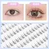 Cílios Ying 10 fileiras haste transparente tufos únicos chama pequena natural realista maquiagem nude cílios postiços simples cílios auto-enxerto
