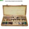 Acessórios para moedor elétrico 200 conjunto de caixa de madeira acessórios para moinho de suspensão Escultura em madeira de jade polimento polimento perfuração