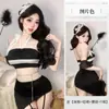Camisola Sexy Sem Costas Pura Luxúria Lingerie Sexy Fenda Lateral Tentação Uniforme de Menina de Boate Traje que Não Precisa Tirar 2920