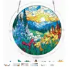 Pássaros Coloridos da Primavera Apanhadores de Sol para Janela Dia de Primavera Quebra-Cabeça de Pássaros Coloridos