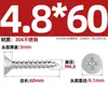 Tornillos Autorroscantes Avellanados Gb846 Acero Inoxidable 304 Cabeza Plana Phillips Tornillos para Madera Extendidos M2.9M3.5M4.2M5.5