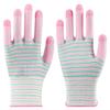 Guantes de trabajo de nailon con estampado de cebra, ligeros, transpirables, resistentes al desgaste, guantes de línea ligeros, protección industrial para las manos, fabricantes al por mayor