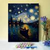 Nova Pintura a Óleo Digital Van Gogh DIY Sonho sob o Céu Estrelado Pastoral Coloração Digital Decoração de Sala de Estar de Alto Nível