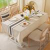 Nuevo Mantel Estilo Nórdico Patchwork, Sencillo y Elegante, Mantel a Prueba de Polvo para Mesa de Comedor, Al Por Mayor en Stock, Adecuado para Fiestas y Reuniones, con Borlas