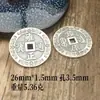 Nuevo Colgante Estilo Antiguo de Monedas de Cinco Emperadores de Plata Pura S990 Qianlong Kangxi Shunzhi Jiaqing Yongzheng Tongbao Venta al por Mayor