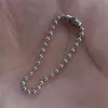 Cadena de Bolitas de Metal Spot 2.4mm*10cm Cadena de Olas Cadena de Etiqueta Collar Cadena de Hierro Cadena de Etiqueta Cadena para Equipaje Cadena Colgante