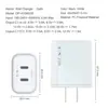 Cargador Pd de 35W con Doble Puerto C, Estándar Us Pd, Adecuado para Carga Rápida Apple 17 y Samsung Qc, Certificado Etl, Exclusivamente para Suministro Transfronterizo