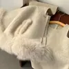 Ropa Infantil Estilo Chanel al por Mayor, Traje de Zorro para Niñas, Abrigo de Lana, Ropa de Invierno, Vestido Infantil Elegante, Transfronterizo