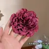 Pinza para el cabello con flor de peonía antigua de alto valor, nueva, con clip lateral de hada, tocado con flores, accesorios de ambiente, accesorios para el cabello con foto