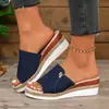 Zapatos de Mujer de Talla Grande para Otoño 2026 Transfronterizos Europeos y Americanos Chanclas de Plataforma con Cuña Chanclas Casuales de Correa Única con Suela Gruesa Venta al por Mayor