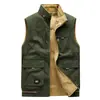 Chaleco Reversible 9860 para Hombre Algodón Puro Bolsillos Múltiples Primavera y Otoño Chaleco Fotografía al Aire Libre Chaleco Talla Grande para Hombre