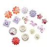 Botones de circonio de alta calidad botones de cristal de mariposa copo de nieve botones de cristal para bricolaje traje abrigo abrigo gemelos broche accesorios