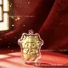 Año de la Oveja Colgante Llavero Dorado Zodiaco Oveja Rica Dibujo Animado Oveja Flor Rica Hilo Rojo Empaque Caja de Regalo Souvenir Personalizado