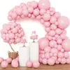 129 globos románticos estilo Posie - consistentes en 129 globos de varios tamaños (18 pulgadas, 12 pulgadas, 10 pulgadas, 5 pulgadas), un conjunto de arcos de globos en múltiples tonos de color, adecuados para decoraciones de fiestas de graduación, cumpleaños, para niños, bautizo de bebé, etc.. temas