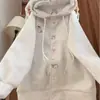 Casaco de Manga Comprida com Estampa de Cachorro de Desenho Animado para Meninas de Crianças Mais Velhas, Novo Design para Primavera e Outono, Cardigã Moletom Doce e Casual