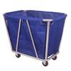 Carrito de lino personalizado Carrito de servicio para habitación de hotel Carrito de acero inoxidable Carrito para lavandería Tienda de tintorería Carrito de almacenamiento y reciclaje