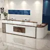 Balcão de recepção balcão de caixa canto de loja de roupas balcão de checkout salão de beleza balcão de bar balcão de atendimento mesa de balcão de atendimento simples e moderna