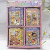 Popular cuaderno lindo con tema de estrellas, tamaño A7, con separadores y encuadernación en espiral, un cuaderno elegante y portátil, perfecto como regalo para niños