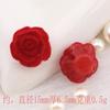 Vermelho vinho Furo Passante Flocado Rosa Laço Fazendo DIY Capa de Celular Dia dos Namorados Bolsa de Material Flor